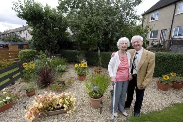 Best newcomer Pearl Shirra, aged 95, and son in law Duncan Paterson