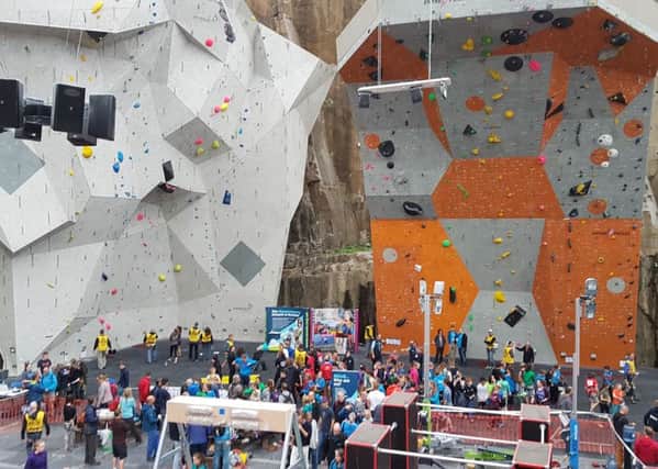 ClimbScotland hosts biggest ever competition following a decision to make climbing a future Olympic sport.