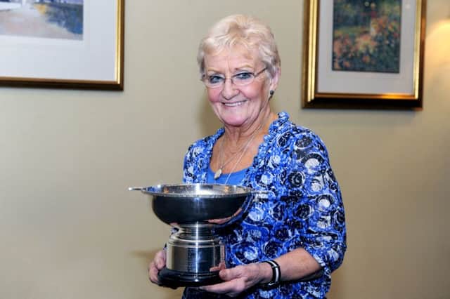 Rotary Club of Falkirk Community achievement award winner for 2015, Anne Lowe of Grangemouth Community Care
Picture: Michael Gillen