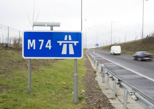 Dangerous driving started on the M74 in Lanakshire.