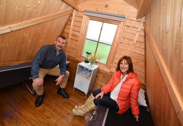 Sandra and Stuart hope people will take advantage of their glamping site