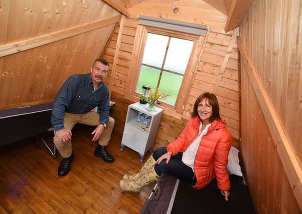 Sandra and Stuart hope people will take advantage of their glamping site