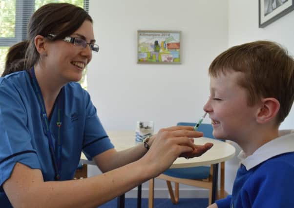 Children in primary school will receive the vaccine via nasal spray