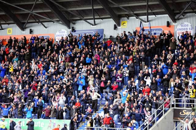Falkirk fans have bought up all the tickets for the south stand. Picture by Michael Gillen