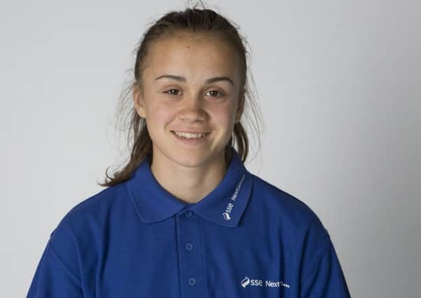 Falkirk footballer Leah Eddy (15) who helped Scotland under-17s to Euro success