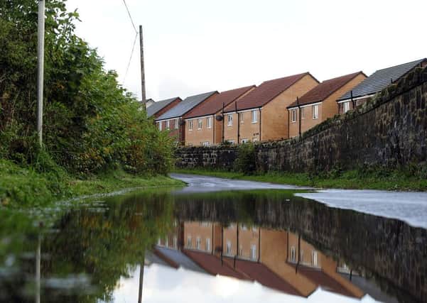 Hamilton Road in Larbert was flooded last week. Picture: Michael Gillen