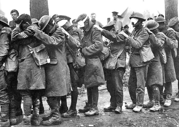 Soldiers blinded during the First World War.