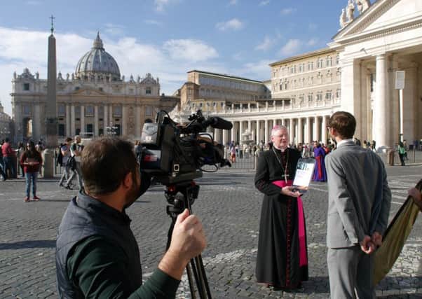 New Mass and confession finder app launched in Rome by Archbishop Leo Cushley.
