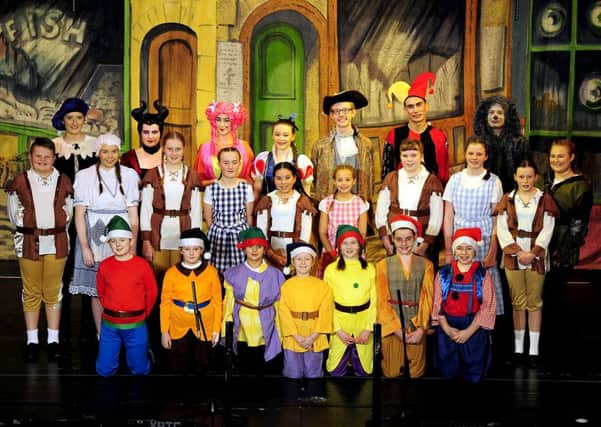 The cast of the Young Portonians' Snow White and the Seven Dwarfs