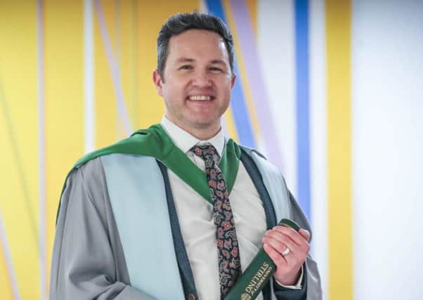 Alan received his hononary doctorate from the University of Stirling