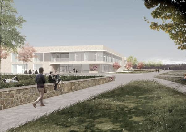 Architects impression of the new Forth Valley College campus in Falkirk