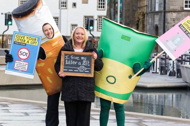 MSP Alison Harris backs the litter campaign