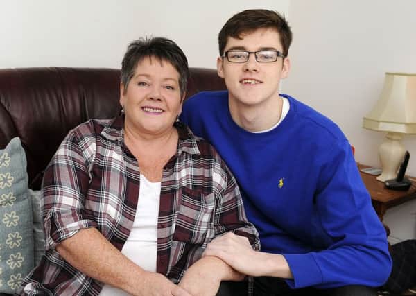 Donna Dunlop and son Rory Wilson, who is now fully recovered after having two liver transplants in 2015. Picture: Michael Gillen