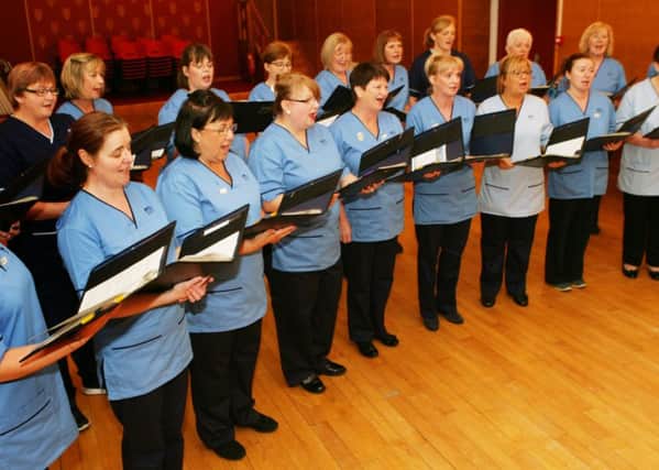 The Forth Valley Nurses Choir performing at the latest fundraiser for The Helping Little Cole Fund