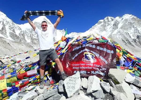 John Wells at Everest base camp