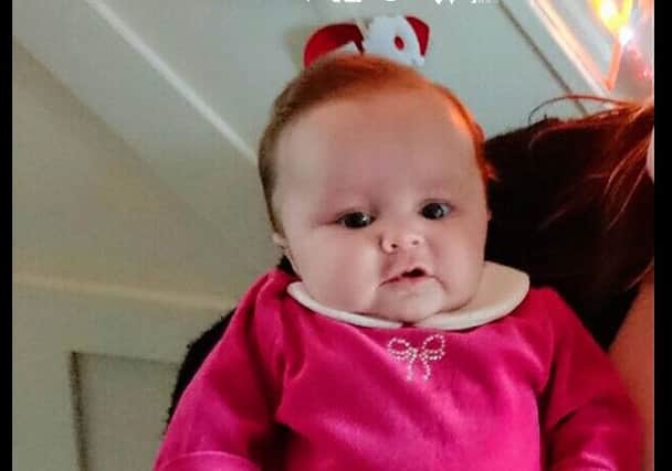 Kacey Webster's first Christmas was extra special thanks to the 'Skinflats Santa' who gave her £100 as gift