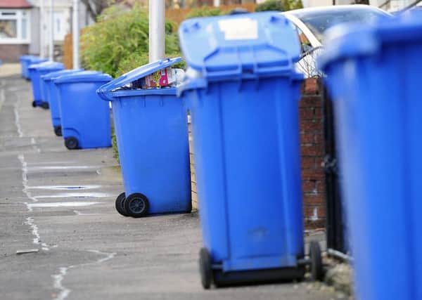 Bins were not collected as scheduled during the festive period causing traffic chaos at a local recycling centre. Picture: Michael Gillen