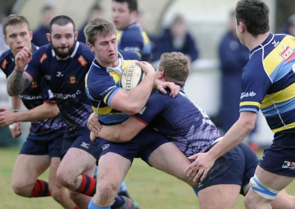 Falkirk prevaield in the seven-try thriller at Sunnyside, Camelon. Pic by Alan Murray