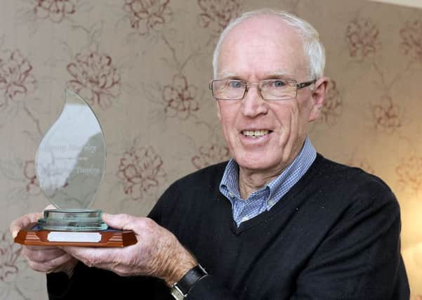Norman Scott who won the Jimmy Murphy Memorial Trophy for all his selfless volunteering work over the years. Picture: Michael Gillen