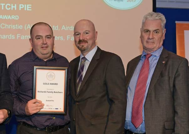 The team from Richards Family butchers in Grangemouth with their award
