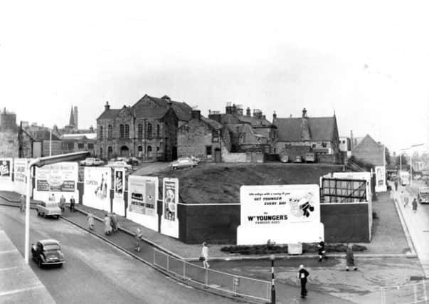 East end of Falkirk in 1960 with the Olivet Gospel Hall on the left and St Francis School on the right