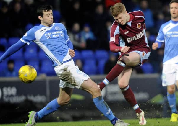 Action from Stenhousemuir's match at St Johnstone