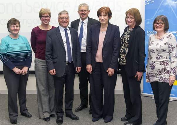 Recipients at this year's NHS Forth Valley long-service awards