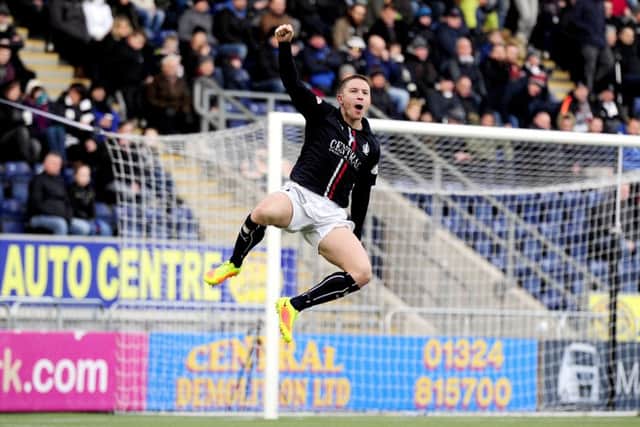Baird gave the Bairns the lead against Dunfermline. Pic by Michael Gillen