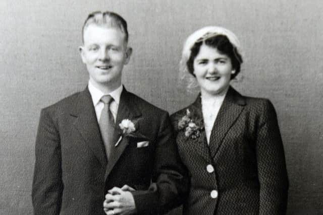 James and Ella on their wedding day in 1957