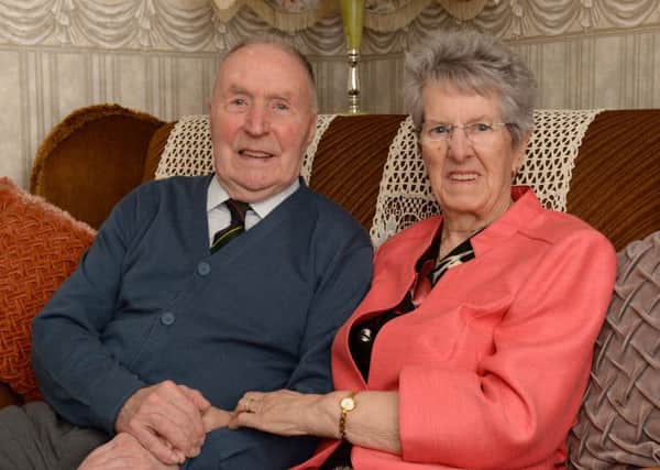 Stan and Mary Dick from Polmont, who celebrated their 65th wedding anniversary on March 15. Picture: Alan Watson