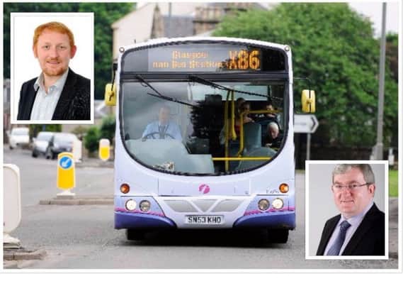 Councillor Craig R Martin and MSP Angus MacDonald both support local authorities running bus services