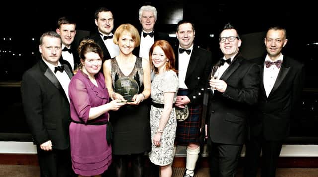 The Falkirk Herald team which won the prestigious award back in 2013