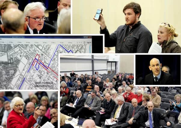 Residents put forward their objections to Falkrik Council at the March 13 public meeting