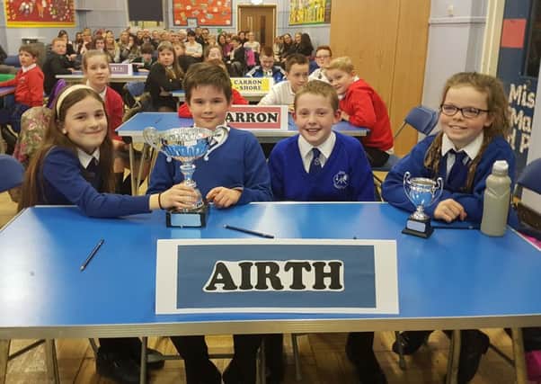 The pupils at Airth PS enjoy that winning feeling!