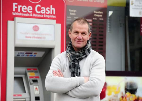 Allan McGonigal says he may be forced to take out an ATM machine at this Polmont store