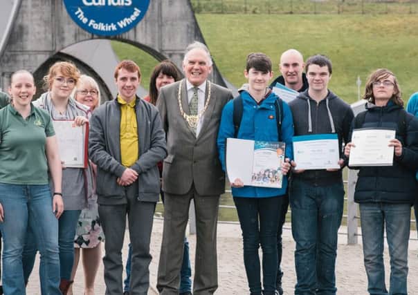 Young people employability scheme at Falkirk Wheel