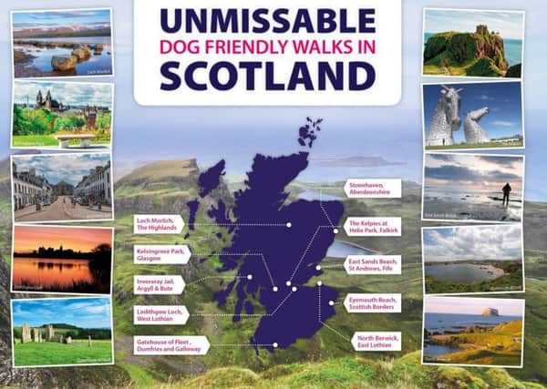 The ten walks include beaches, lochs, parks and signed path walks through woodlands, in areas from Dumfries and Galloway to Aberdeenshire.