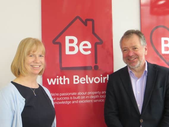 Amanda and Mike Campbell of Belvoir letting agents, Falkirk