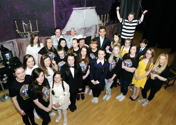 The stars of last year's Grangemouth High School show The Addams Family