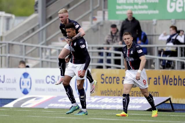 Nathan Austin scored the leveller for Falkirk. Pic by Michael Gillen.