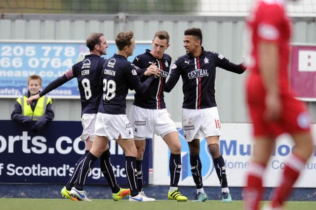 The point puts the Bairns two ahead of Dundee United, but the Tangerines host Dumbarton this evening. Pic Michael Gillen.