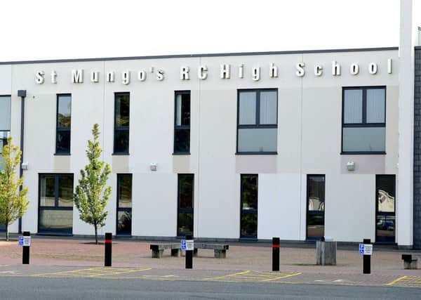 The leaflets were distributed at St Mungos High School