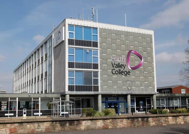 Industrial action disrupted classes at the Falkirk Campus of Forth Valley College today