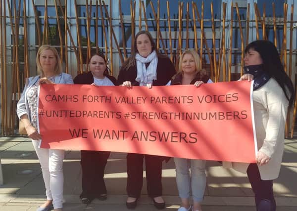 (L-R) Parents Eileen Martin, Claire Wilson, Katie Sneddon, Sharon Marshall and Jeannie Foxton