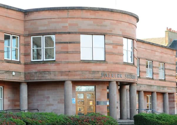 Brown appeared at Falkirk Sheriff Court
