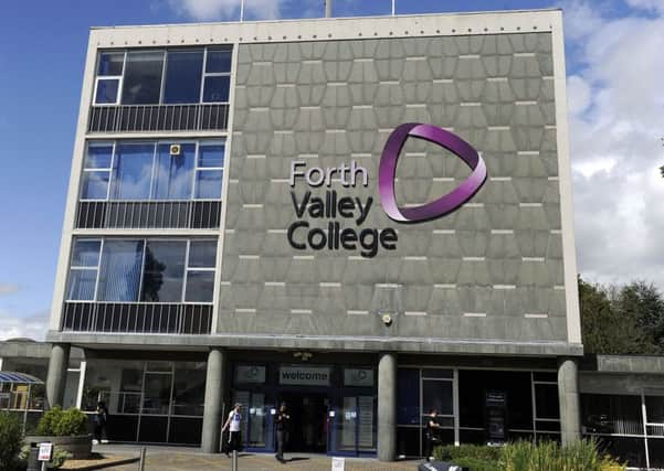 The dispute disrupted classes at the Falkirk campus of Forth Valley College