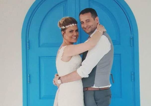 Hazel Richards and Joseph Britcliffe who were married in Cyprus on May 9, 2017