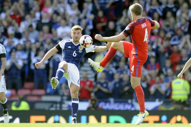 10-06-2017. Picture Michael Gillen. GLASGOW. Hampden. 2018 FIFA World Cup Russia Qualifier. Scotland v England.