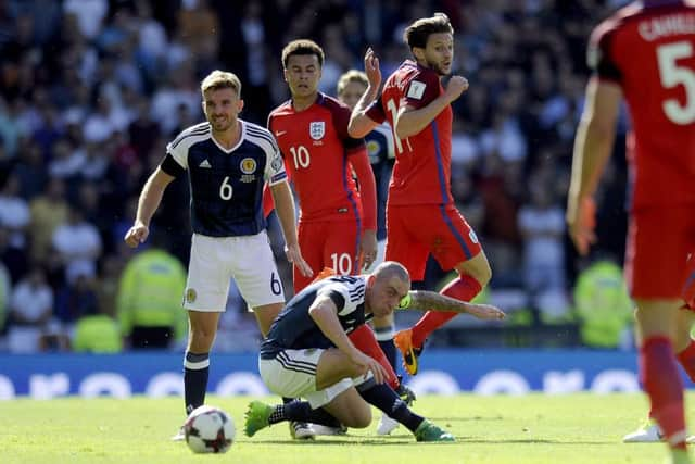 10-06-2017. Picture Michael Gillen. GLASGOW. Hampden. 2018 FIFA World Cup Russia Qualifier. Scotland v England.