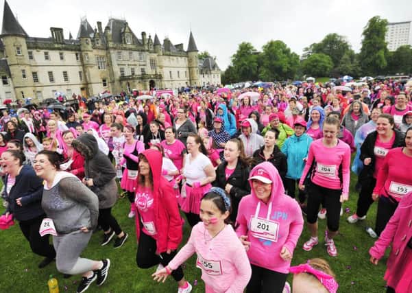 Race for life entrants at last year's Falkirk event in Callendar Park